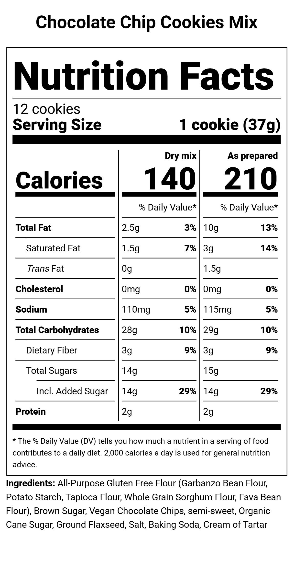 Allergen-Free Chocolate Chip Cookie Mix | Sensitively Sweet